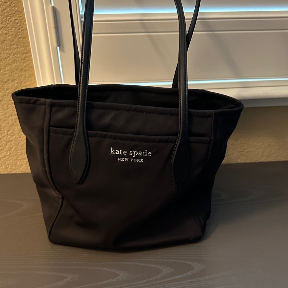 kate spade Black Nylon Tote with Logo